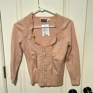 Rose Anthropologie Sweater. NWT. Size S.